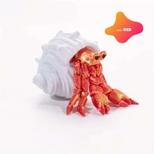 1pc 3D Printed Movable Joint Hermit Crab Toy, Suitable For Various Festivals, Party Decorations, Flexible Joints, Beautiful Colors, Suitable For Ages 14+, Creative Desktop Decor, Great Gift For Friends - Multicolor - View 8