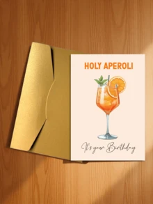 Amusing Aperol Spritz Cocktail Birthday Greeting Card - The Perfect Birthday Gift For Friends, Family, And Loved Ones