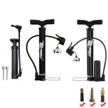 1 Set Portable Quick Inflator Pump, Includes Pump Head And 2 Inflation Needles, Manual Air Pump For Balls, Cycling Pump, Aluminum Alloy Reinforced Material, Mini Inflator Accessory, Inflation Kit, Suitable For Basketball, Football, Volleyball, Balloons, Bicycles, Motorcycles, Cars And More - Black - View 1