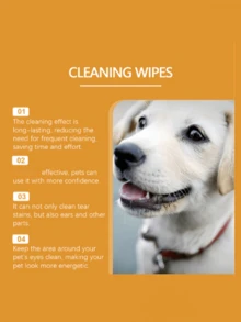 Toallitas limpiadoras suaves y transpirables para manchas de lágrimas y suciedad de oídos de mascotas - Multicolor - Ver 5
