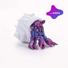 1pc 3D Printed Movable Joint Hermit Crab Toy, Suitable For Various Festivals, Party Decorations, Flexible Joints, Beautiful Colors, Suitable For Ages 14+, Creative Desktop Decor, Great Gift For Friends - Multicolor - View 7