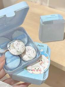 2026新款羊毛拇指化妆海绵套装，水滴形多功能拇指化妆海绵（5个），柔软亲肤天鹅绒化妆海绵，适用于遮瑕、高光、腮红，干湿两用 - 彩色 - 查看 6