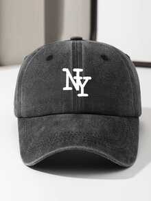 1pc Retro Washed Printed Soft Top Baseball Cap, Unisex Vintage Baseball Hat For Outdoor, Suitable For Daily Wear And Outfit Matching - Style Q - View 14