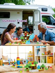 140pcs/150pcs Magnetic Building Blocks, Magnetic Toys For Stacking And Building, Magnetic Cubes Sensory STEM Toys For Kids 3-5, 4-6, 5-7, 6-8 Years Old Boys And Girls, Birthday Gift, Travel And Outdoor Game - Multicolor - View 7