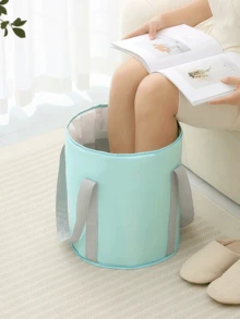 Deep Foot Soaking Bag For Calves, Temperature Controlled, Travel Friendly, No Power Needed Portable Home Foot Spa Tub, Insulated Foldable Foot Soaking Basin For Dormitory Use Foot Bath Home Care Essential For Men & Women Foldable Foot Bath Tub - Multicolor - View 4