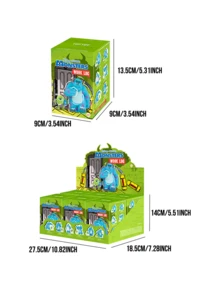 Pixar Monsters Work Log Series Figurine Blind Box - Multiple Wacky Poses (Confident Stride, Break Time, Tactical Retreat, etc.) with Vivid Expressions & Accessories (Cake, Shield, Stick), Whimsical Fantasy & Niche Aesthetic, Perfect for Compams, 演講for giving to boyfriends/girlfriends and as Christmas gifts - 彩色 - 查看 4