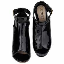 Zamarini Women's Ankle Boots Sandals, Comfortable, Soft, Casual - 黑色清漆 - 查看 6