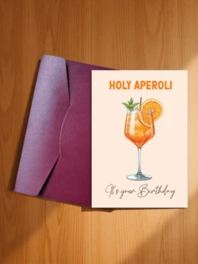 Amusing Aperol Spritz Cocktail Birthday Greeting Card - The Perfect Birthday Gift For Friends, Family, And Loved Ones