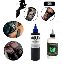 DYNAMIC COLOR CO DYNAMIC Professional Tattoo Ink Dynamic Triple Black 8oz, Stencil Gel For Tattoos 4oz, Stencil Stuff Tattoo - Two-Tone - View 12