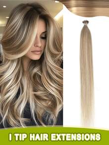 I-Tip Hair Extensions, Human Hair, I-Tip Hair Extensions - Invisible, Pre-Bonded Straight Fusion Hair Extensions, Unisex, I-Tip Hair Extensions, Human Hair Extensions, 1B Natural Black Straight Hair, I-Tip Keratin Hair Extensions, Invisible - Multicolor - View 108