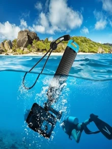 适用于 GoPro Hero 13、12、11、10、9、8、7、6、5、4、3+、2、1 Session 的漂浮式防水独脚架。防丢手持漂浮杆，防水漂浮手柄，适用于运动相机、自拍杆配件，手柄和支架配件套装。适用于水上运动和运动相机。专为户外运动和水下活动设计。多种款式可选。馈赠亲友的绝佳礼物。 - 彩色 - 查看 4