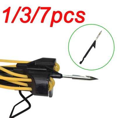 1/3/7 pièces Outils de pêche outdoor - Harpon en acier inoxydable