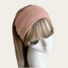 1/3/4/5PCS Casual Versatile Simple Solid Color Sports Headband Hair Band Turban Headband Sweatband Fall Winter Hair Accessories For Women For Vacation Outfits Woman Elegant Scarf Women Bandana Soft Headwrap - Multicolor - View 5