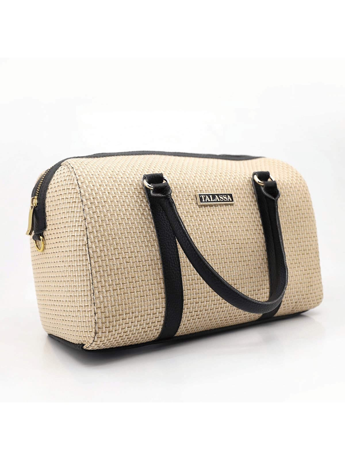 Women's Talassa Large Spacious Handbag With Crossbody, Side, And Hand Strap - Luxury - Black - View 1