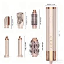 UKLISS 6-In-1 Hot Brush, Hot Air Brush, Air Curler, Straightening Brush Multi-Function Styler - 110K RPM Brushless Motor | Salon-Quality Curls/Straightening, Hair Brush Smoothing, Volume - EU F Type Plug(220-240V) - View 10