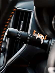 4 piezas Decoración de gato lindo para el salpicadero del coche - Adorno en miniatura de estilo de dibujos animados de plástico ABS, decoración no eléctrica para el salpicadero, apta para el interior del coche, el parabrisas y la pantalla, accesorios para el coche con gatos, modelo en miniatura de estilo de dibujos animados, decoración para vehículos, diseño divertido, material, amante de las mascotas - A - Ver 5