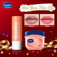 Vaseline Classic Repairing And Moisturizing Lip Balm With Sweet White Peach Flavor 7G*1 & Classic Repairing And Moisturizing Lip Balm With Sweet White Peach Flavor 3.5G*1 - Pink - View 2