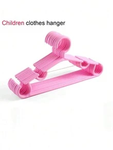 10pcs/Set Mini Portable Pet Hangers, Size 27x15cm, Suitable For Outerwear, Plastic Hanger Hooks, Home Clothes Storage Rack - Red - View 16