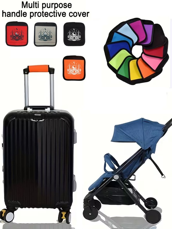 1pc Ramadhan Temple Durable Travel Bag Protector, Resistant To Scratches And Impact Damage, Compatible With Suitcases, Backpacks, Carry-Ons, Suitable For Business Travel, Vacation, Plane Journey, Perfect Gift, Luggage Accessory, Used For Replacement Luggage Handles