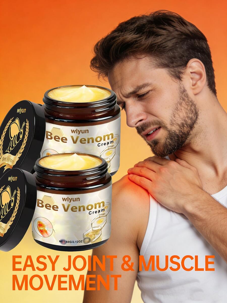 Bee Venoms Body Care Cream – A Mild, Deeply Nourishing Formula And Strengthen The Skin Barrier. Provides Intense Moisturizing For Smooth, Hydrated Skin On Body, Neck, Knees, Hands, And Legs. Specialized Care Suitable For All Skin Types, Including Seniors And Athletes. - Bee Venoms - 查看 1