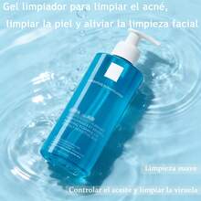 Effaclar calmante idratante y limpiador de aceite de control-- hidratante y de control de aceite, control del aceite y limpieza del acné, suave y no irritante, gel limpiador exfoliante para la piel aceitosa y sensible, 400 ml / 13,5 oz, adecuado para todo tipo de piel - Limpieza profunda - Ver 3