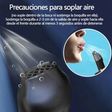1 pieza Detector de alcohol tipo soplado sin contacto de alta precisión, alcoholímetro portátil profesional para pruebas de conducción ebria con pantalla LCD digital de respuesta rápida, apagado automático y larga duración de la batería para conductores, personal de aplicación de la ley, en el lugar de trabajo, fiestas, bodas y uso diario - Negro - Ver 3