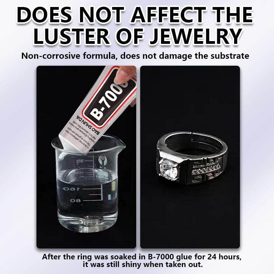 50ml/110ml B7000 Rhinestone Glue, Strong Multi-Purpose Adhesive, Suitable For Repairing Ceramic, Porcelain, Metal, Plastic, Wood And Wooden Furniture; Also Can Be Used For False Nails, Soft Nail Patches, DIY Jewelry, Fabrics, Phone Repair And Crystal Gems. - Multicolor - View 1