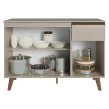 Gabinete Bajo Cocina Madesa Nice 120cm Con Encimera y Pies 2 - Beis - Ver 5