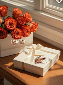 60-1000pcs Customized Waterproof Stickers, Personalized Stickers, Logo Stickers, Business Stickers, Labels, Mailing Labels, Wedding Stickers, Party Stickers, Birthday Stickers, Halloween Stickers, Christmas Stickers, Independence Day Stickers, Thanksgiving Stickers, Waterproof Adhesive Suitable For Wedding, Housewarming, School, Home, Kitchen, Bathroom, Bedroom, Tea Room, Office - Valentine's Day - Heart Shape - View 5