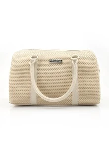 Women's Talassa Large Spacious Handbag With Crossbody, Side, And Hand Strap - Luxury - Beige - View 2