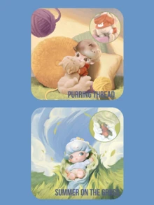 POP MART DIMOO 记忆收藏系列盲盒，包含12款常规版+1款隐藏版，设计灵感源于时光，旨在纪念珍贵回忆和温暖情感纽带，以柔和梦幻的美学风格和怀旧的故事讲述。隐藏版“在你怀里”为限量版收藏艺术玩具系列，适合 DIMOO 粉丝和盲盒收藏家，可摆放在桌面或家中，是送给女友、男友或伴侣的理想礼物，也是生日、情人节、周年纪念日和其他重要场合的贴心之选。 - 彩色 - 查看 9