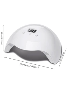 XEIJAYI 1pc 20 LED Bulbs White UV LED Nail Lamp, Professional Nail Gel Polish Dryer With 3 Timer Settings - White - View 10