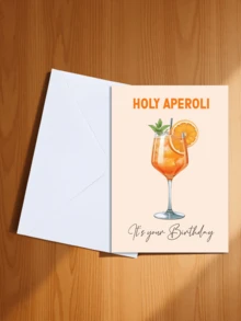 Amusing Aperol Spritz Cocktail Birthday Greeting Card - The Perfect Birthday Gift For Friends, Family, And Loved Ones