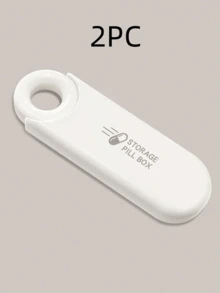1个迷你便携防水防潮药盒，随身携带药品盒，三格收纳盒，旅行药盒，旅行药瓶，旅行套装，旅行杯，旅行洗漱包，旅行收纳盒，假日配件，旅行套装，旅行礼品 - 粉色 - 查看 17