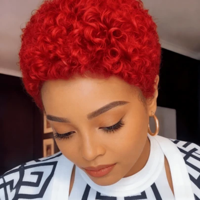 Pixie Cut Peruk För Kvinnor | 150 % Densitet Maskintillverkad Äkta Hår i Remy-stil Perfekt För Vardagsliv, Karnevalshelger