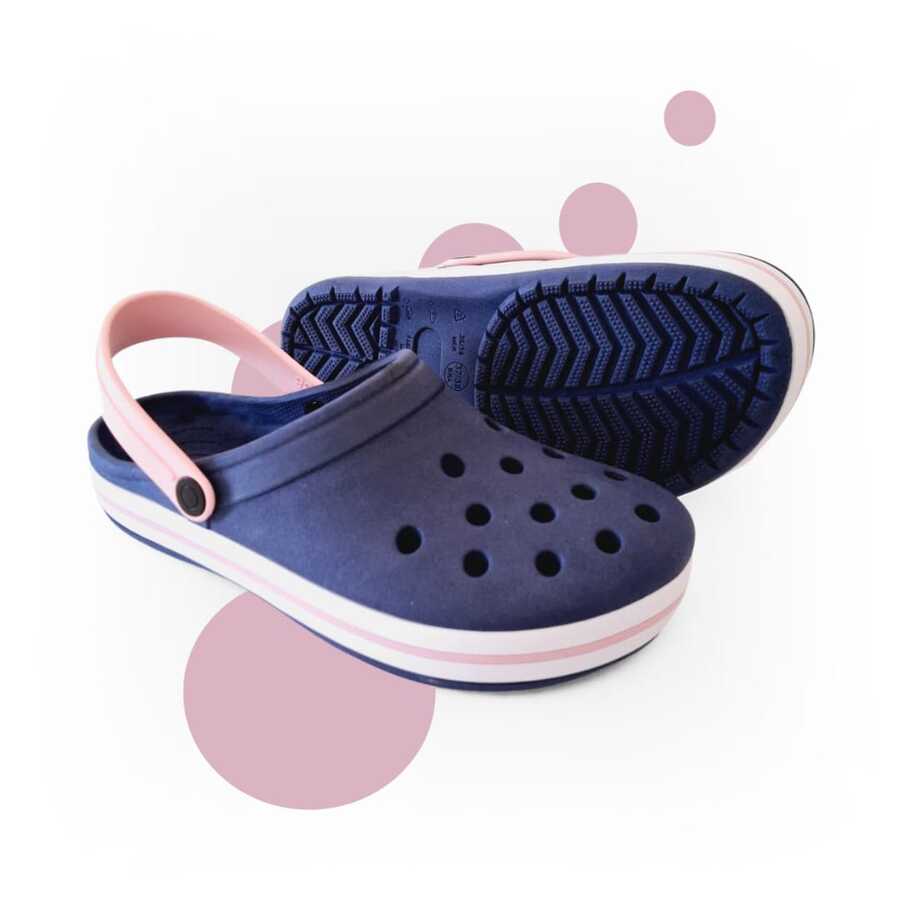 Orthopedic Clasp Unisex Slipper For Adults And Children 2 In 1 – Everyday Style - BB Hải quân/Hồng - Xem 1