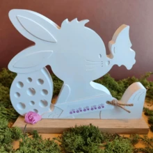 1pc Rabbit & Butterfly Silicone Mold, DIY Creative Easter Bunny Decor Plaster Mold, Holiday Home Decor/Gift Epoxy Resin Mold, Handcraft Casting Mold, Art Plaster Decorative Mold - White - View 6