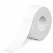 1/6 Roll White Thermal Label Tape, 12x40mm (0.47"X1.57"), 160 Labels/Roll, Thermal Printing Paper, Black Background White Text Labels, Suitable For D30, M110, M220, M1, P50, P15 Label Printers, Home & Commercial Use, Waterproof, Oil-Resistant, Wear-Resistant, Tear-Resistant - White - View 12