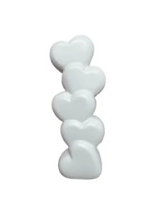 1 Bình hoa hình trái tim màu trắng có thể xếp chồng lên nhau, kèm bó hoa ly trắng nhân tạo - Trang trí nhà theo phong cách tối giản Scandinavia, thích hợp để trên bàn phòng khách, bàn trang điểm phòng ngủ và làm quà tặng ngày Valentine. Thích hợp để trang trí phòng, nhà cửa, sinh nhật, nhà bếp, đám cưới, phòng ngủ, phòng khách, làm quà tặng, trang trí tiệc. - Nhiều màu - Xem 10