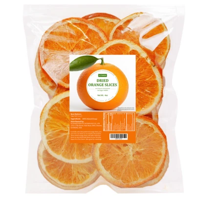 ULTHMOK 4oz Dried Orange Slices Dehydrated Dry Oranges Natural & No Additives & No Sugar Added