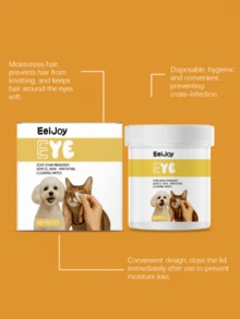 Toallitas limpiadoras suaves y transpirables para manchas de lágrimas y suciedad de oídos de mascotas - Multicolor - Ver 7