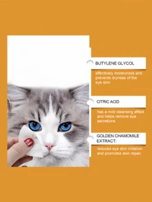 Toallitas limpiadoras suaves y transpirables para manchas de lágrimas y suciedad de oídos de mascotas - Multicolor - Ver 6