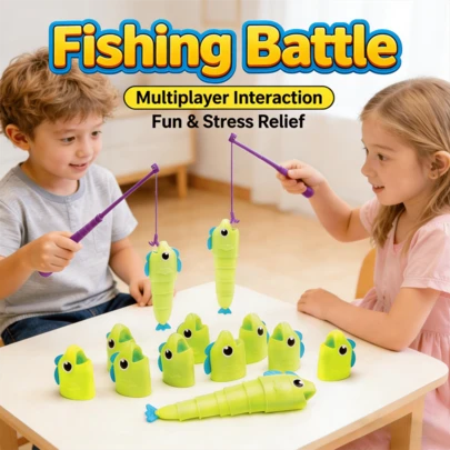 Extendable Interactive Fishing Game Board - Family Party Multiplayer Fishing Battle Game Set, Suitable For Children