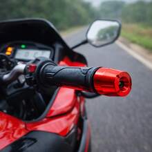 Peso de Guidão Universal Para Moto e Scooter Com Acabamento Anodizado Preto Antivibração e Fácil Instalação - 1 Unidade Peso de Guidão Preto Modelo B - Visão 6