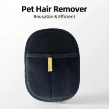 1pc/2pcs Pet Hair Remover Set, Includes Pet Static Electricity Removing Gloves, Double-Sided Brush, Hair Removal Tool, Cat Grooming Gloves, Brush, Christmas Gift, Dog Toys, Pet Supplies, Lint Roller, Dog Accessories, Pet Hair Removal Tool - Multicolor - View 3