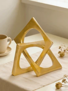 Dekorasi Simpul Emas, Patung Bulat Geometris Modern untuk Dekorasi dan Ornamen Meja, Hiasan Bulat untuk Rumah, Rak Buku, Meja Kopi, Hadiah Dekoratif - MultiWarna - View 6