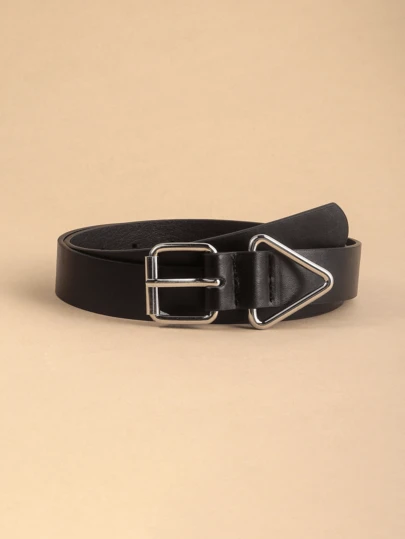 1pc Kids' New Triangle Shaped Belt, High Quality PU Waist Belt For Jeans, Dresses, Student Waist Belt