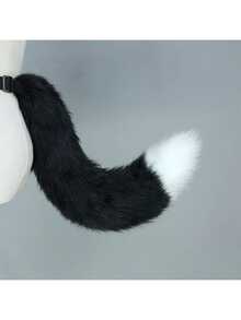 3pcs Festive Plush Cat Ears Set With Collar & Imitation Cat Ear Hair Bands & Furry Tail - Sparkling Headband, Velvet Choker And Fluffy Headband For Various Festival And Party Costume Props, Valentine's Day Cosplay And Nightclub Events And Perfect Gift Idea - Multicolor - View 5