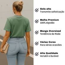 Women T-Shirts - 薄荷綠 - 查看 4
