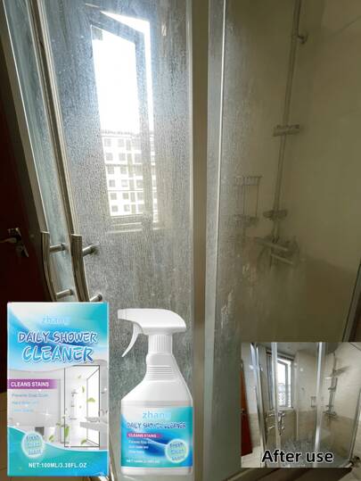 jakehoe 1pc 100ml Shower Cleaner - Bathroom Cleaner, Shower Glass Limescale Remover, Stainless Steel Sink, Bathtub, Tile Stain Remover, Shower Glass Bathtub Descaler, Kitchen Tile Cleaner, Ideal Gift For Friends And Family, Bathroom, Cleaning Products, Cleaning Supplies, Bathroom Cleaner, Cleaning Crew, Cleaning, Product Packaging May Vary With New And Old Versions Randomly Sent